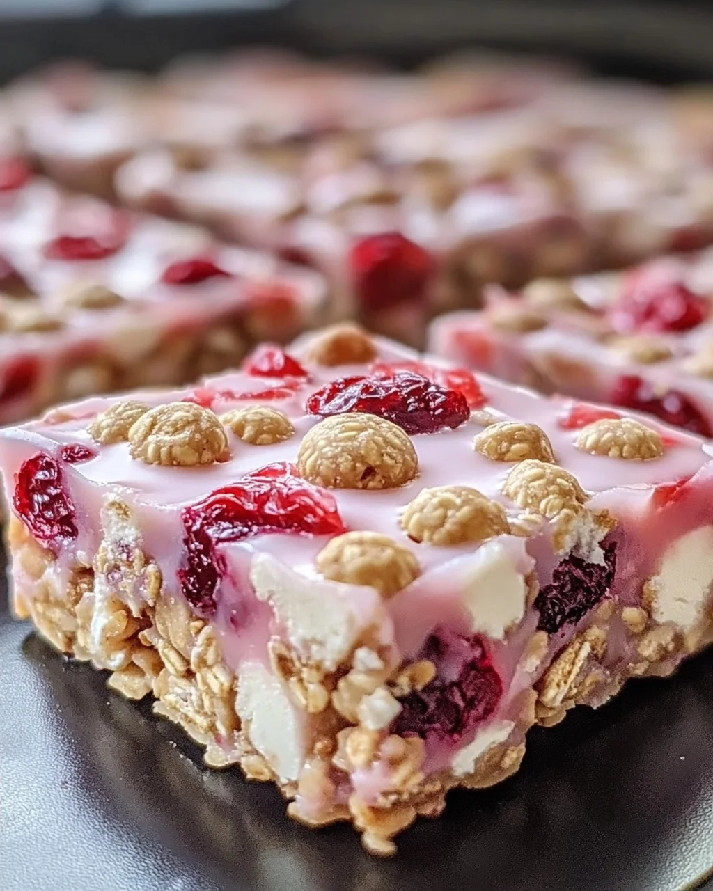 Beeren und Sahne Müsli-Riegel einfach selbst machen