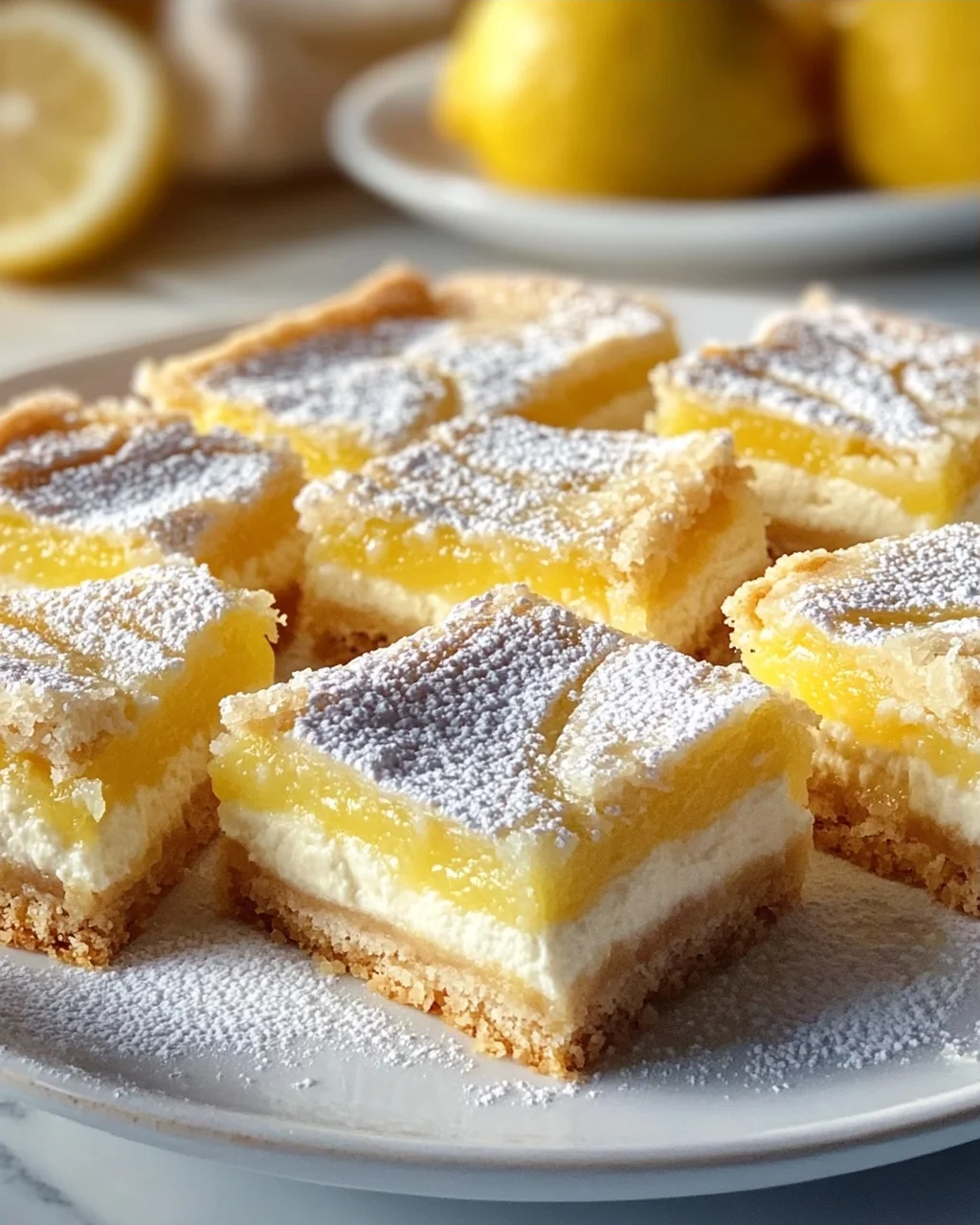 Best Cream Cheese Swirl Lemon Bars - Tangy & Sweet Treat