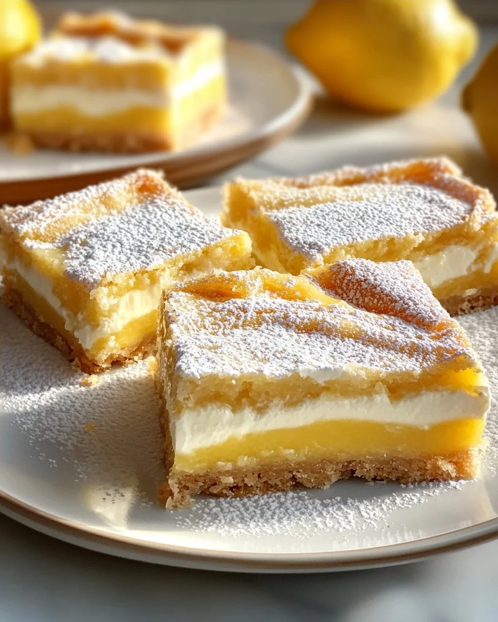 Best Cream Cheese Swirl Lemon Bars - Tangy & Sweet Treat