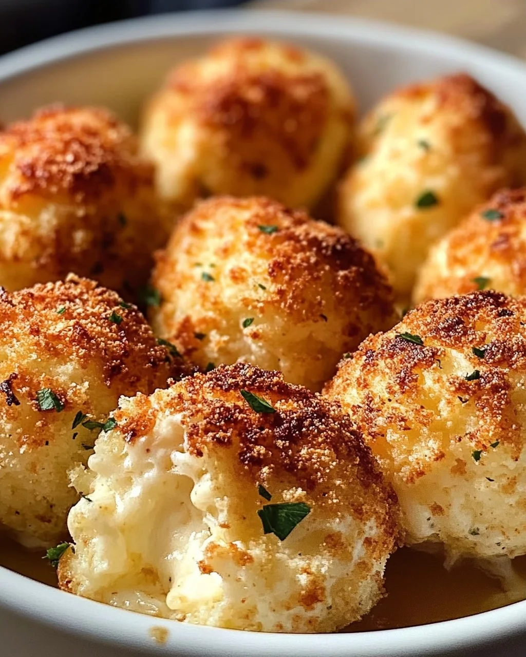 Blumenkohl-Mozzarella-Bällchen