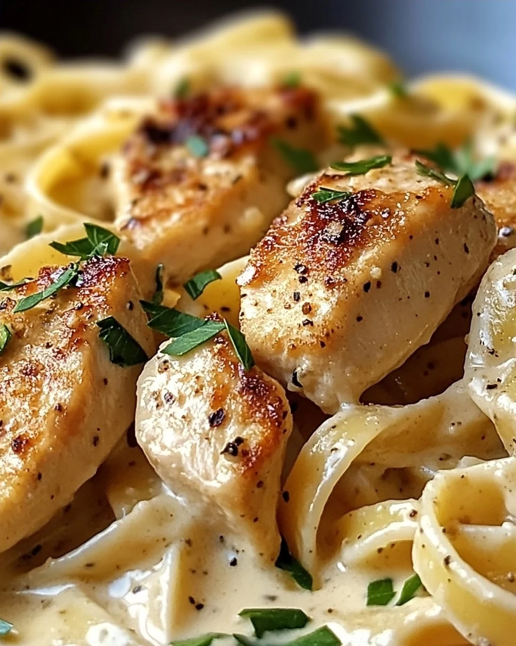 Cremige italienische Hühnchen-Pasta für jeden Abend