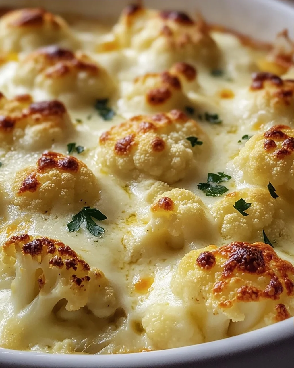 Cremiger Blumenkohl Käse Auflauf Low Carb Rezept