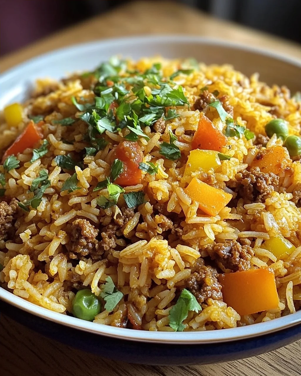 Curryreis mit Hackfleisch