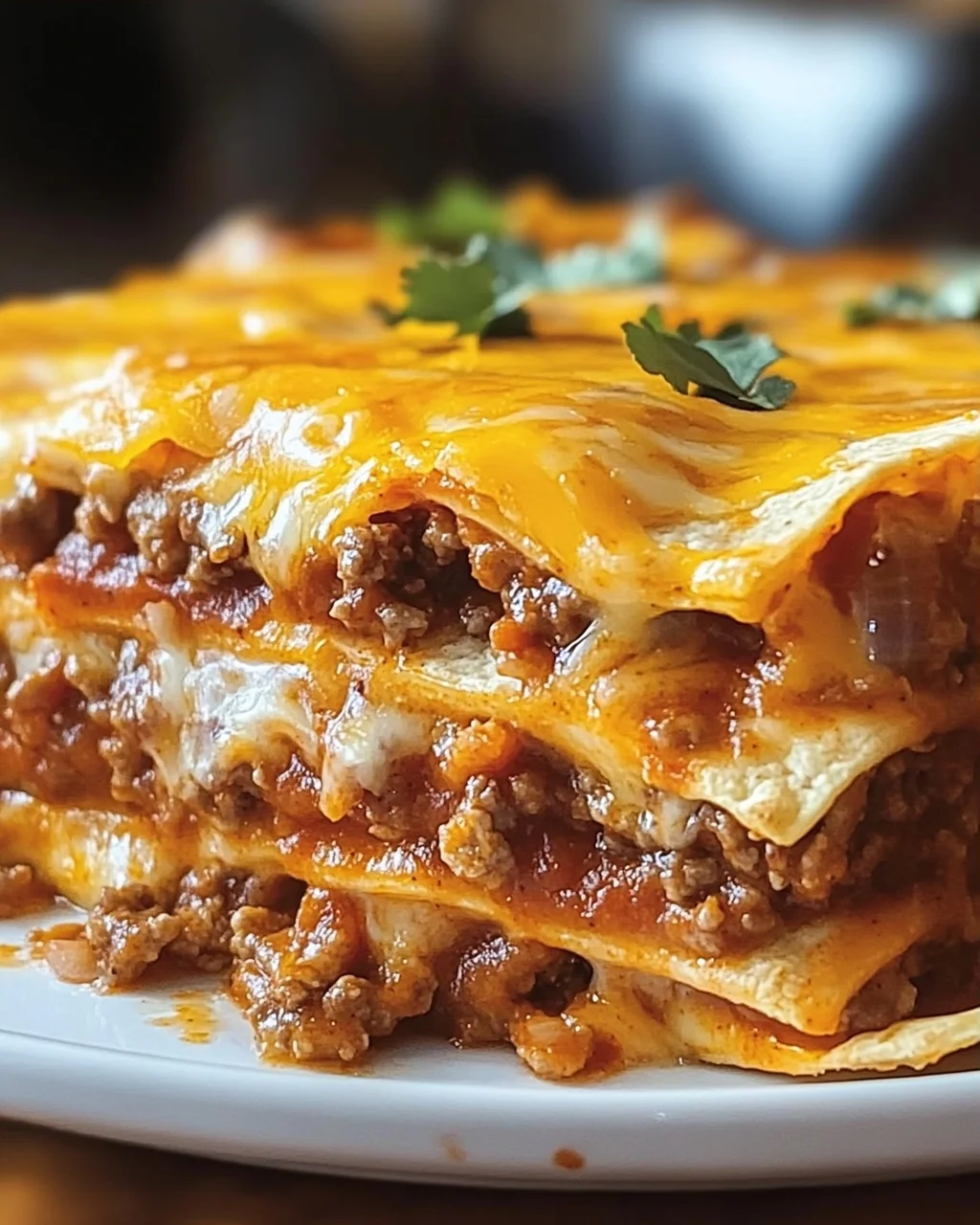 Dutch Oven Rindfleisch Enchilada Auflauf für Gemütliche Abende