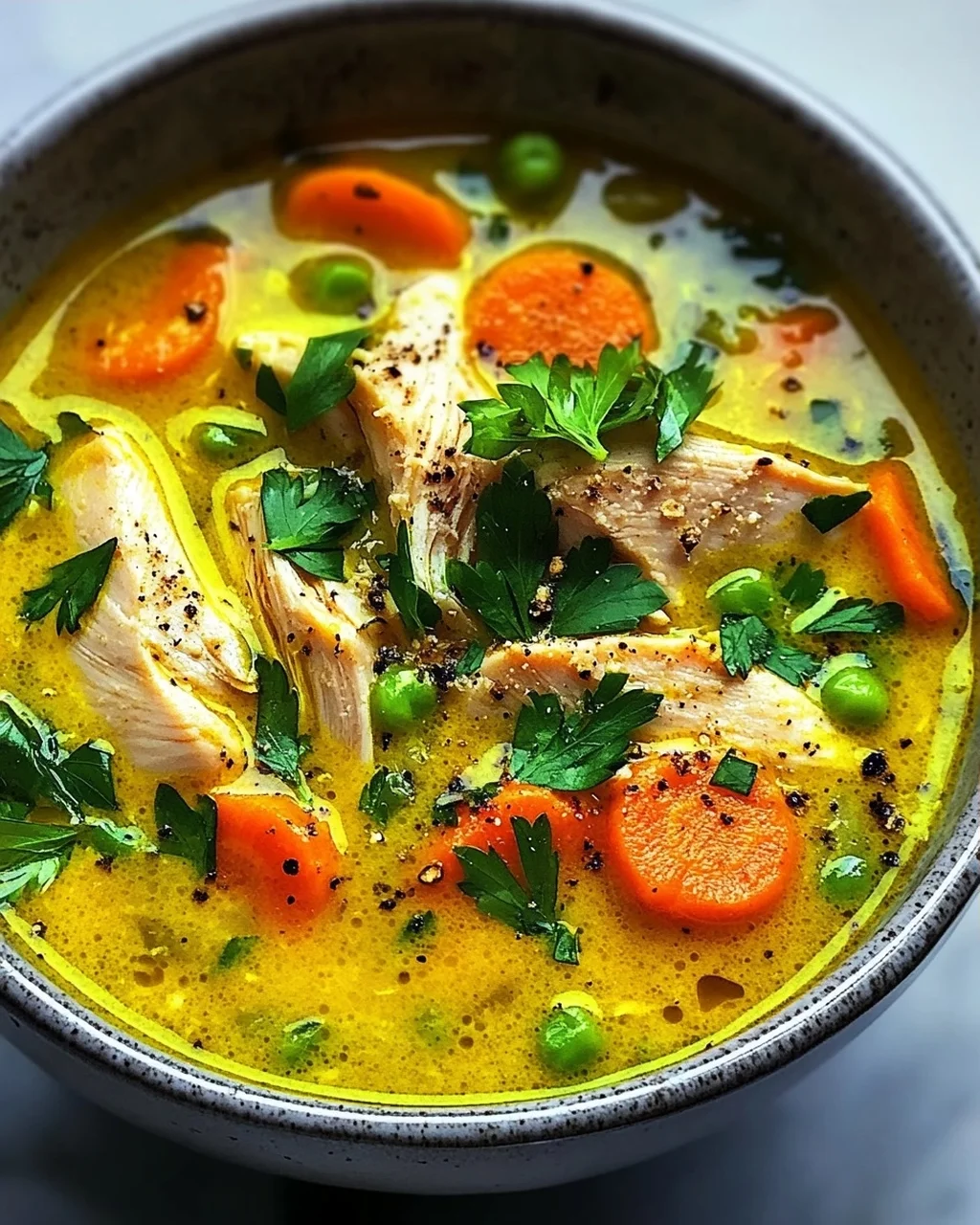 Entzündungshemmende Kurkuma-Hühnersuppe Rezept genießen!