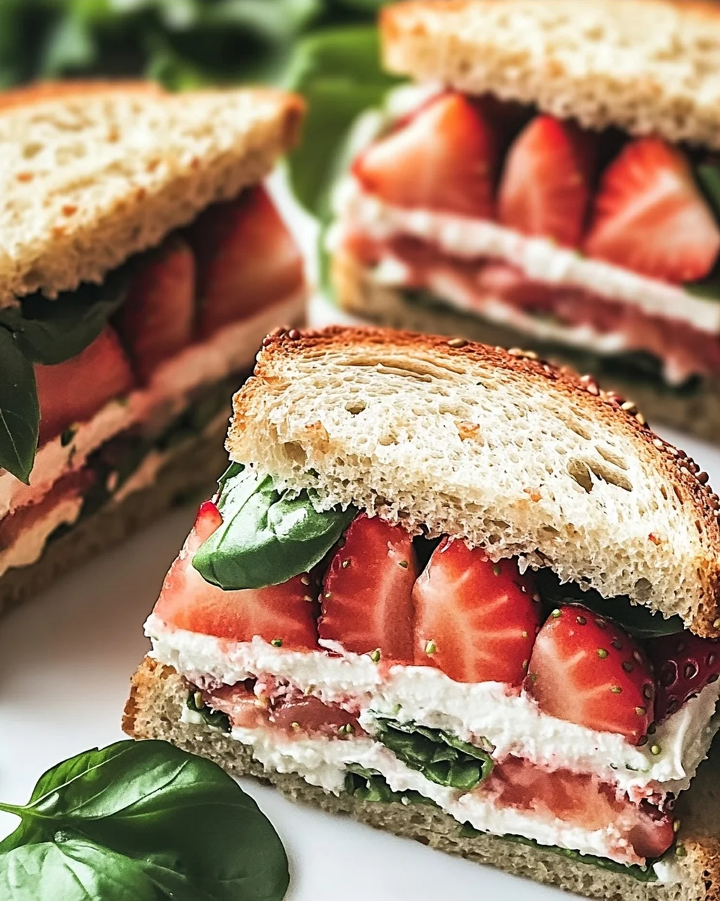 Erdbeer-Teesandwiches: Perfekte Kostbarkeit für Teestunden