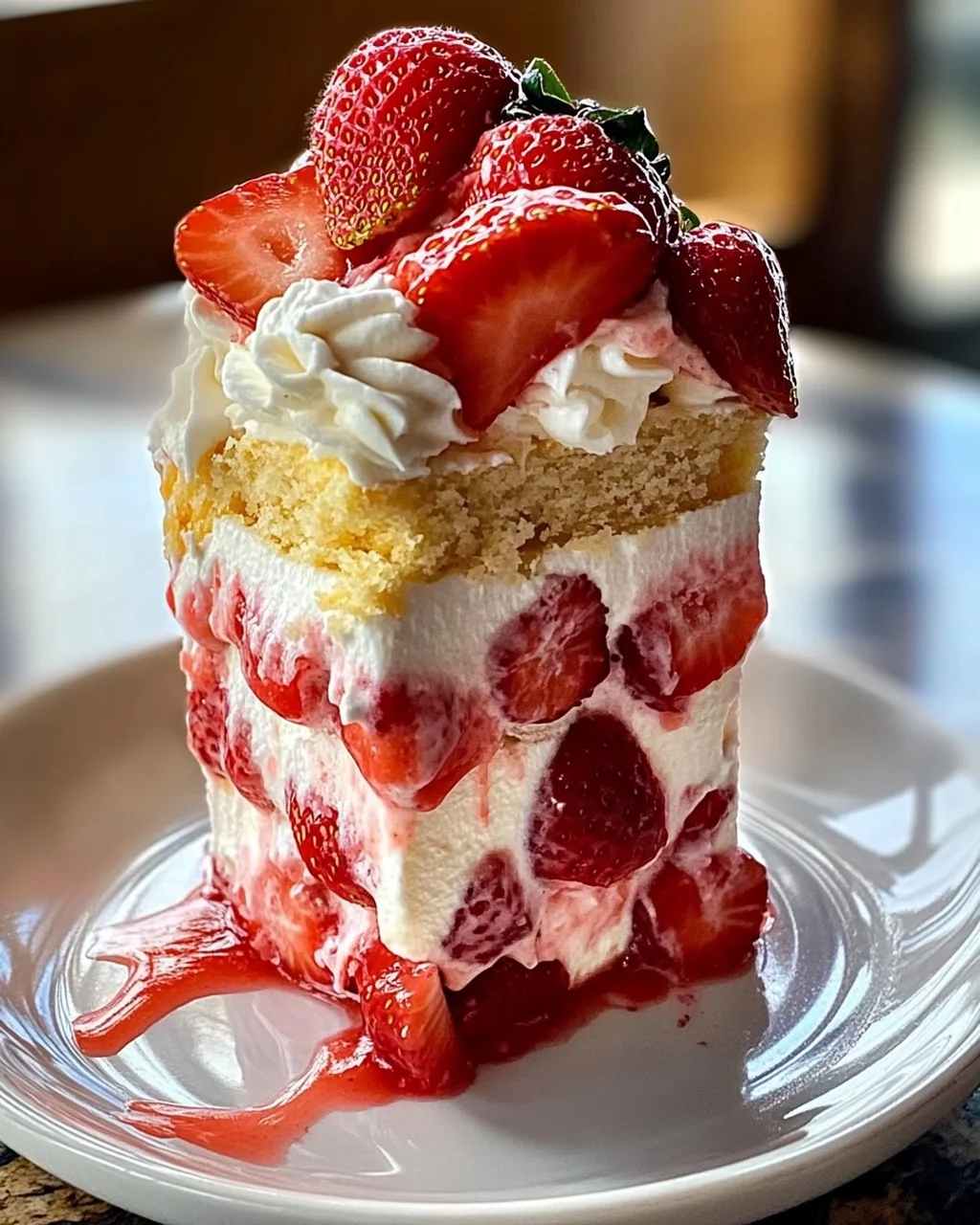 Erdbeerkuchen Schmutzige Limonade für heiße Tage