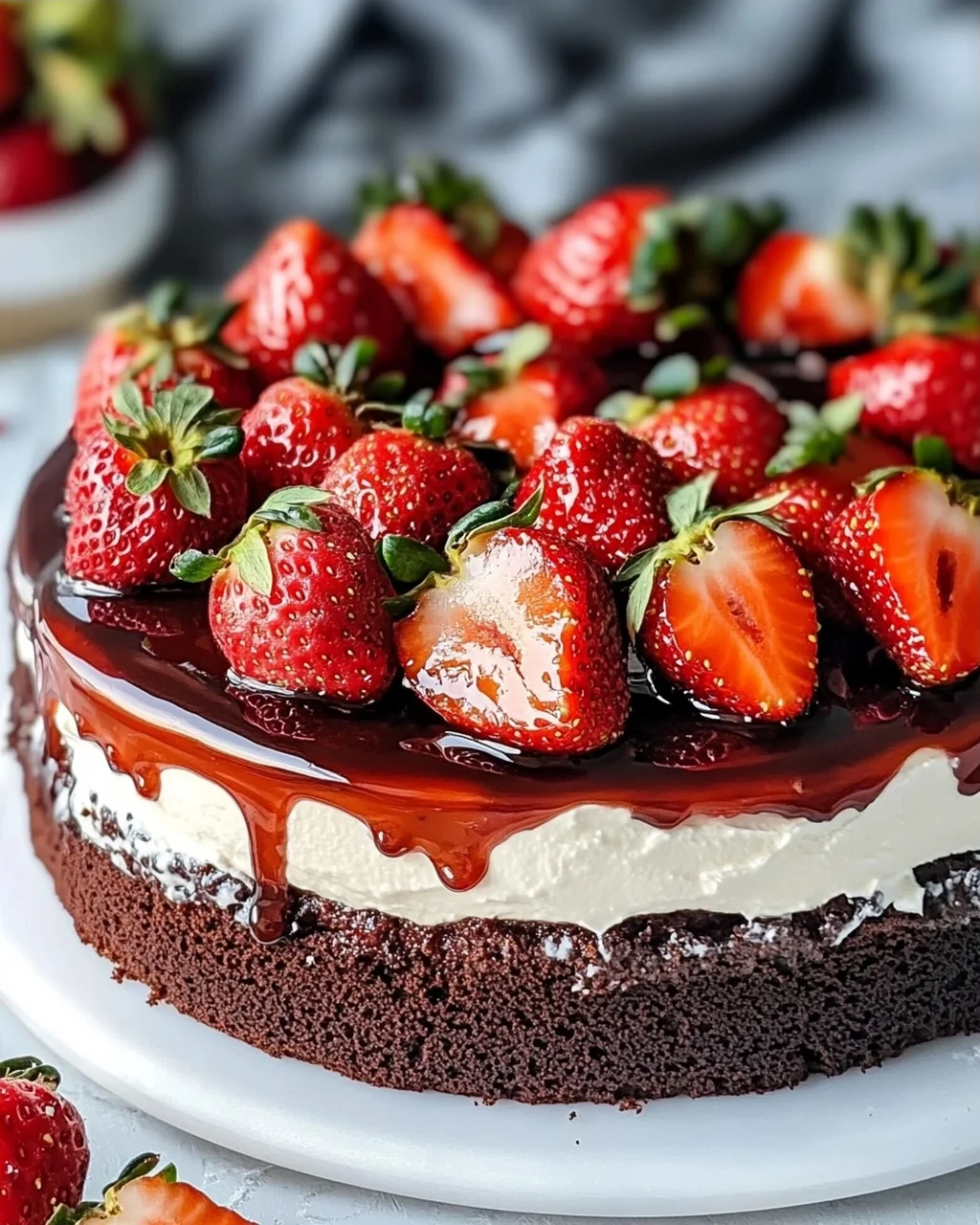 Erdbeerkuchen mit Mascarpone