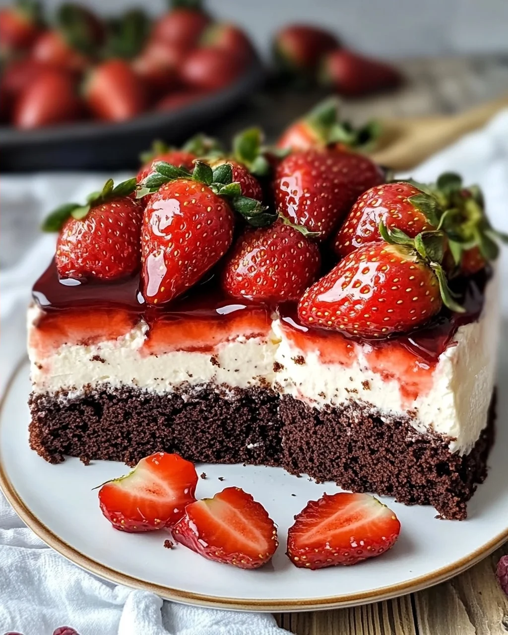 Erdbeerkuchen mit Mascarpone