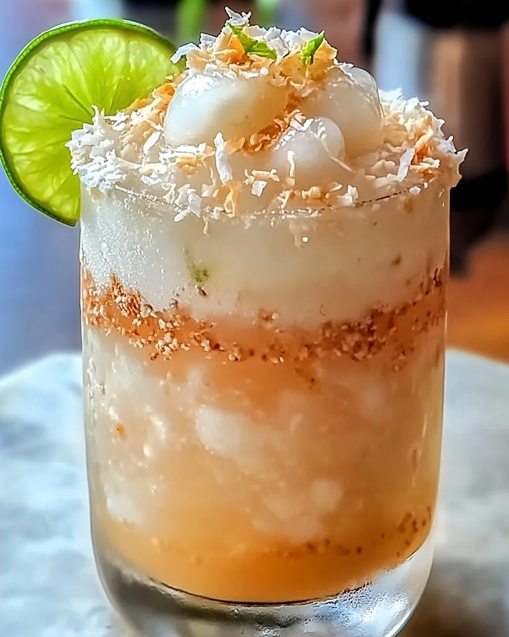Erfrischender Kokosnuss Lychee Eistee in 5 Minuten