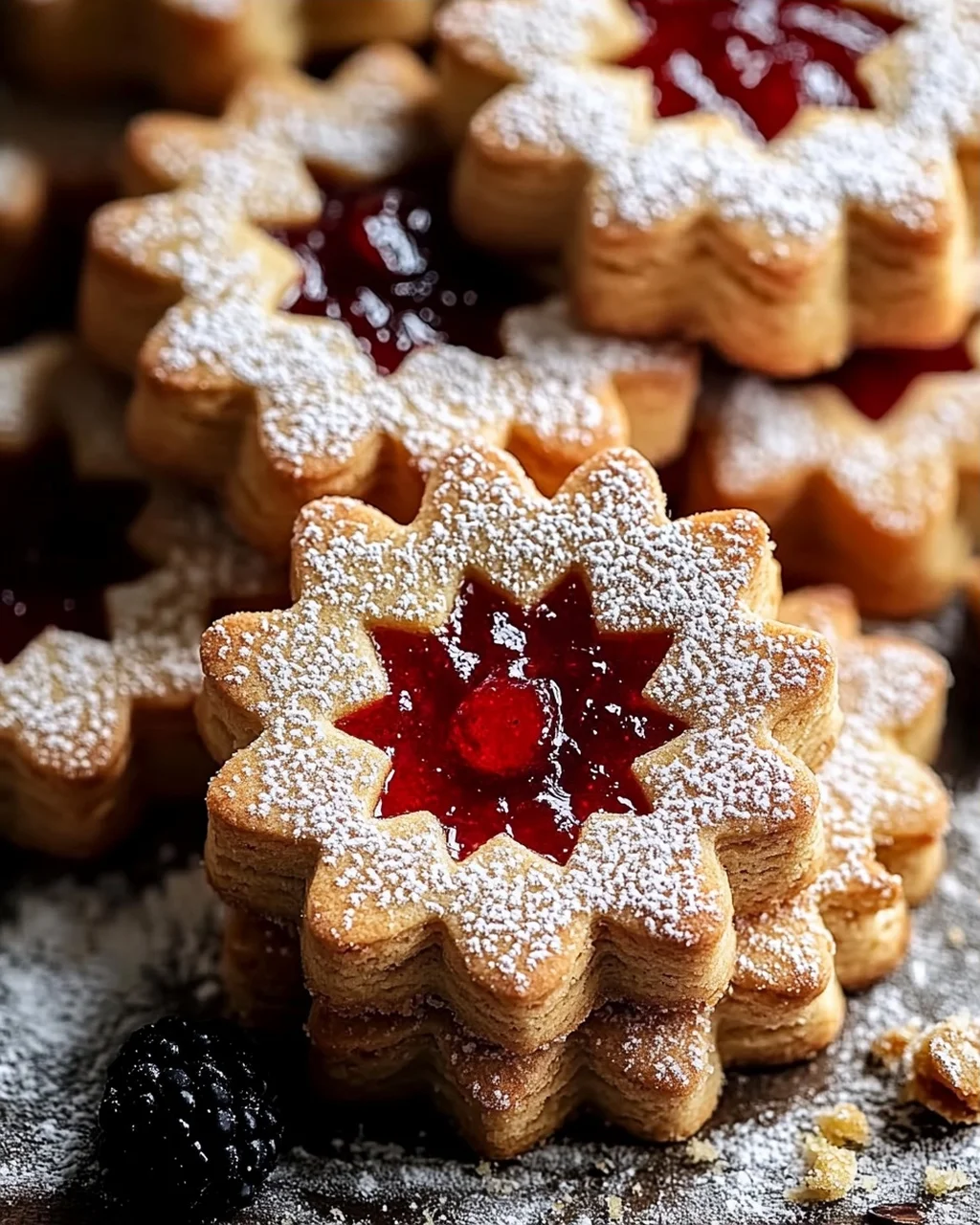 Feine Linzer-Plätzchen mit Marmelade