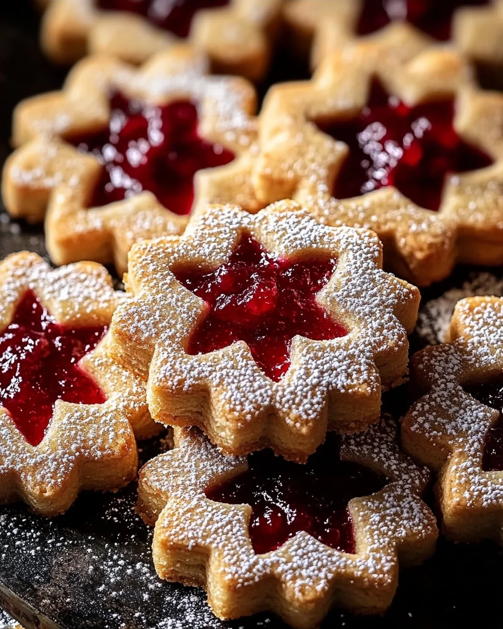 Feine Linzer-Plätzchen mit Marmelade