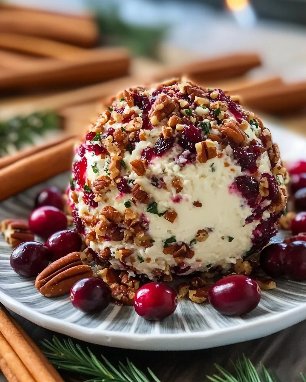 Festlicher Cranberry-Pecan Käsebällchen Genuss für Feste