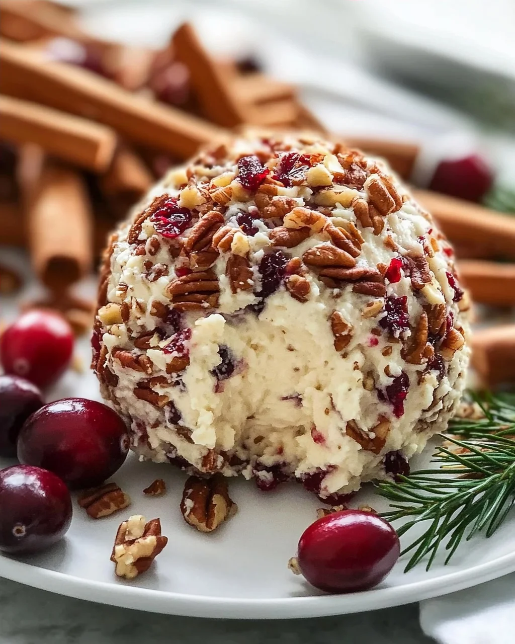 Festlicher Cranberry-Pecan Käsebällchen Genuss für Feste