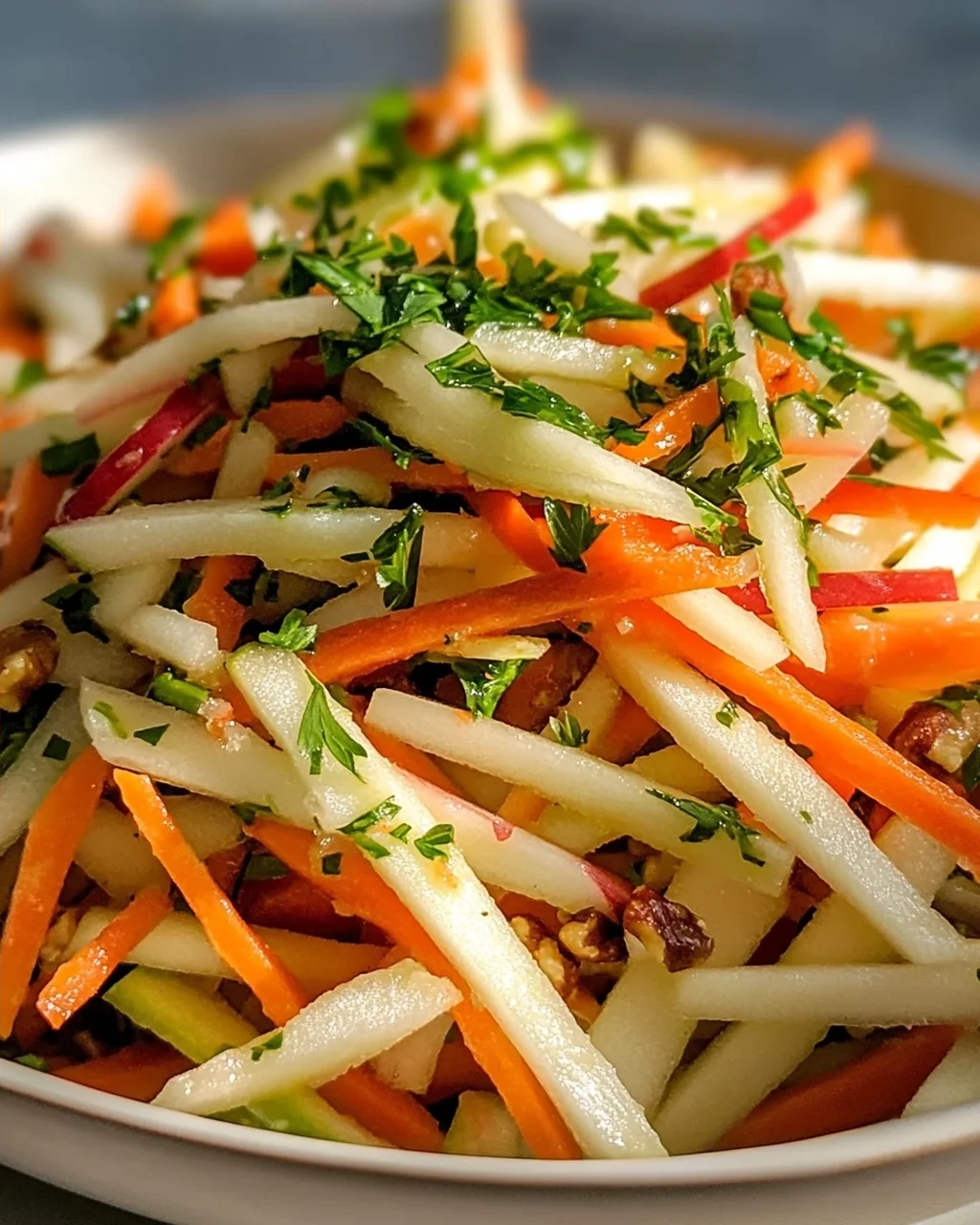 Frischer Kohlrabi-Karotten-Apfel-Salat: Schnell, Frisch & Vitaminreich