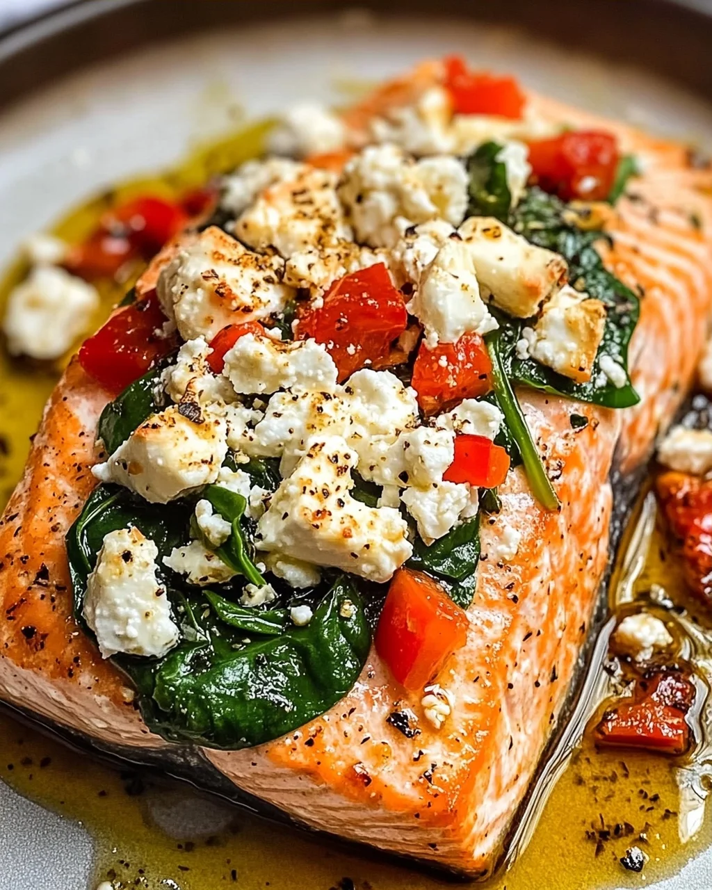 Gefüllter Lachs mit Spinat und Feta – Einfach lecker!