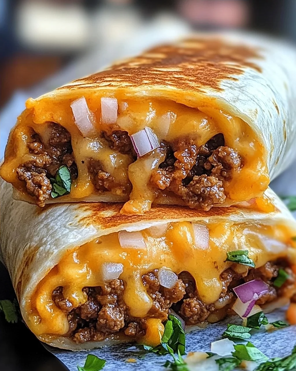 Gegrillter Käse-Burrito