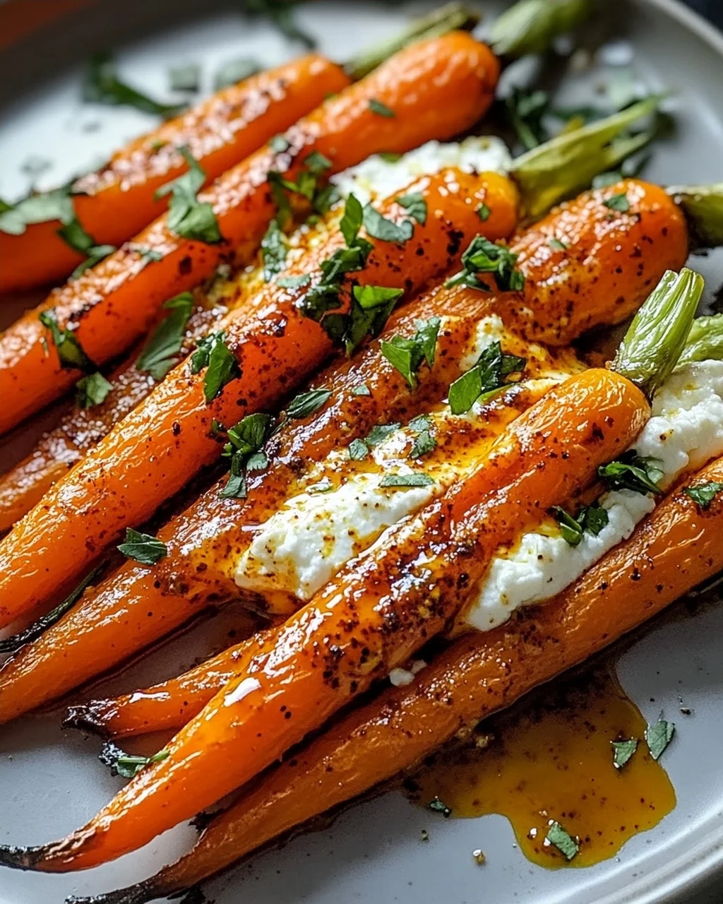 Geröstete Karotten mit Ricotta und Chili-Butter Rezept