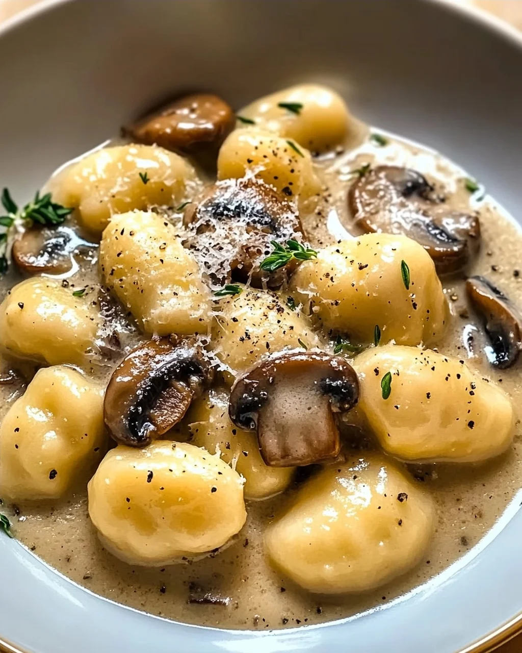 Gnocchi mit cremiger Pilzsauce für Feinschmecker