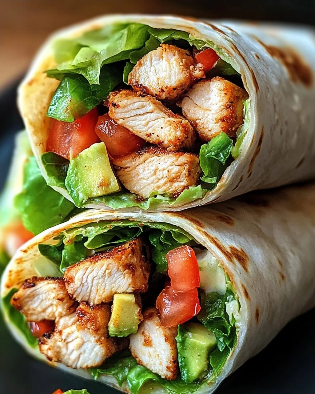 Hähnchen-Wraps mit Blitzsoße