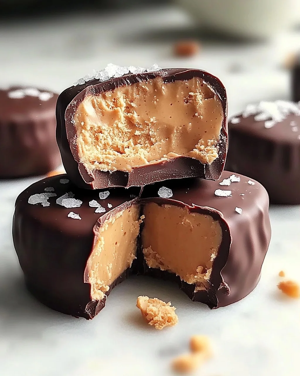 High Protein Erdnussbutter Joghurt Bites