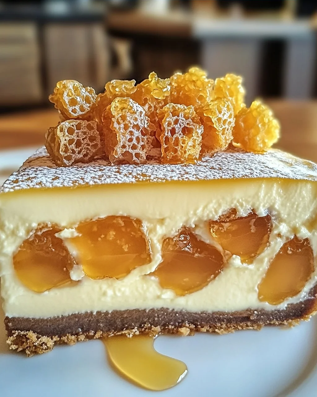 Honigwaben Käsekuchen ganz einfach zubereiten