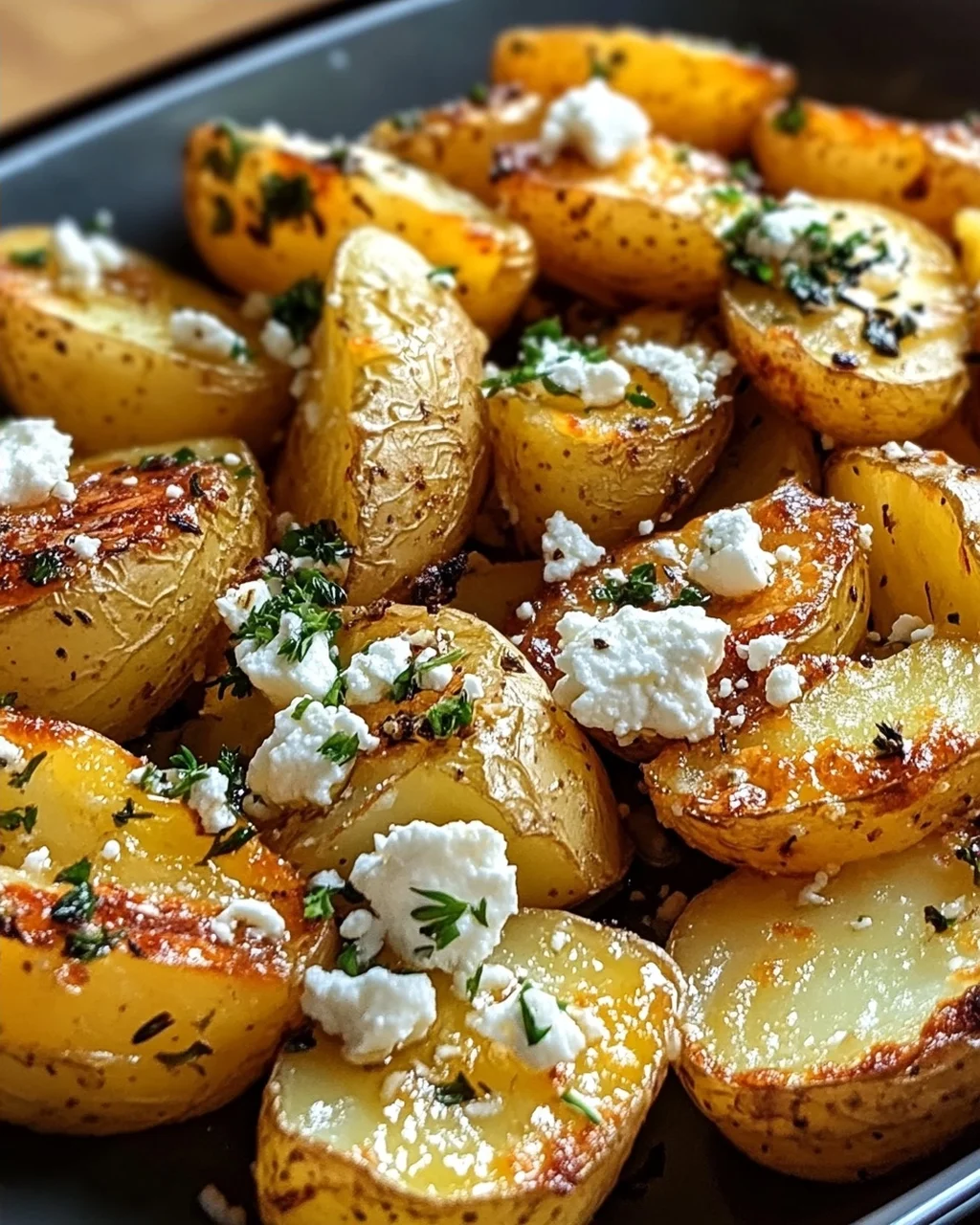 Kartoffeln Mit Feta Knoblauch