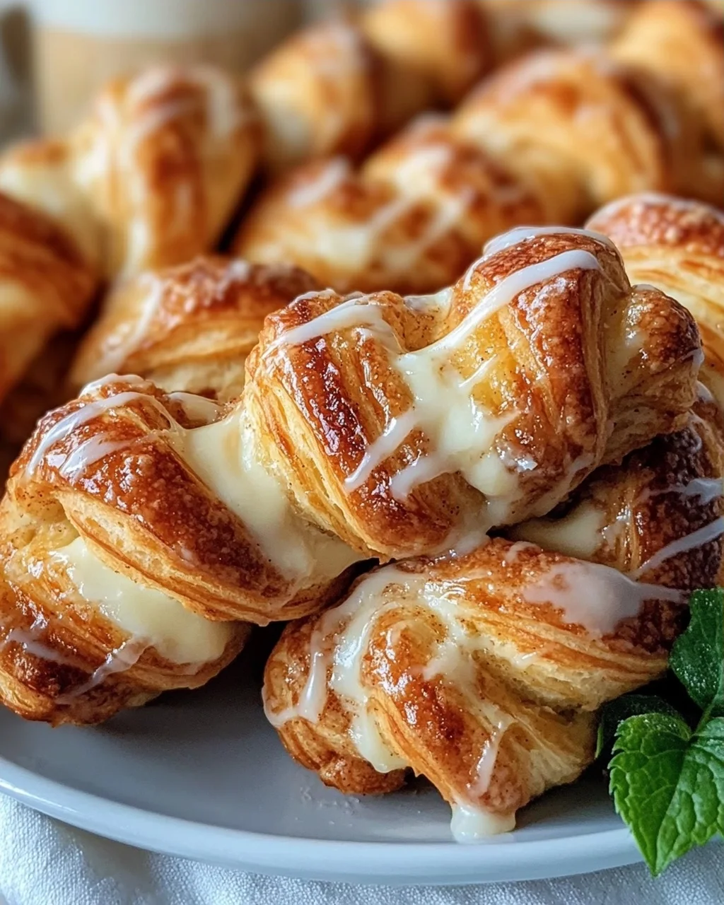 Käse-Zimt-Drehriegel mit Frischkäse-Glasur Rezept