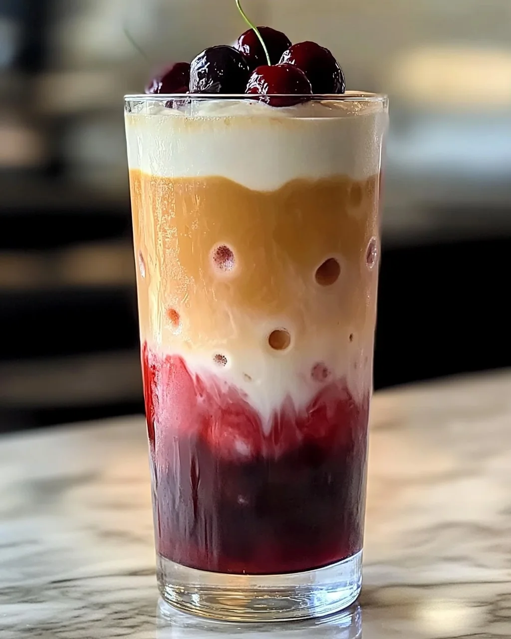 Kirsche Vanille Eiskaffee – Erfrischender Genuss für heiße Tage