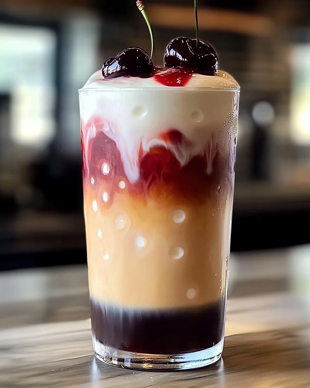 Kirsche Vanille Eiskaffee – Erfrischender Genuss für heiße Tage