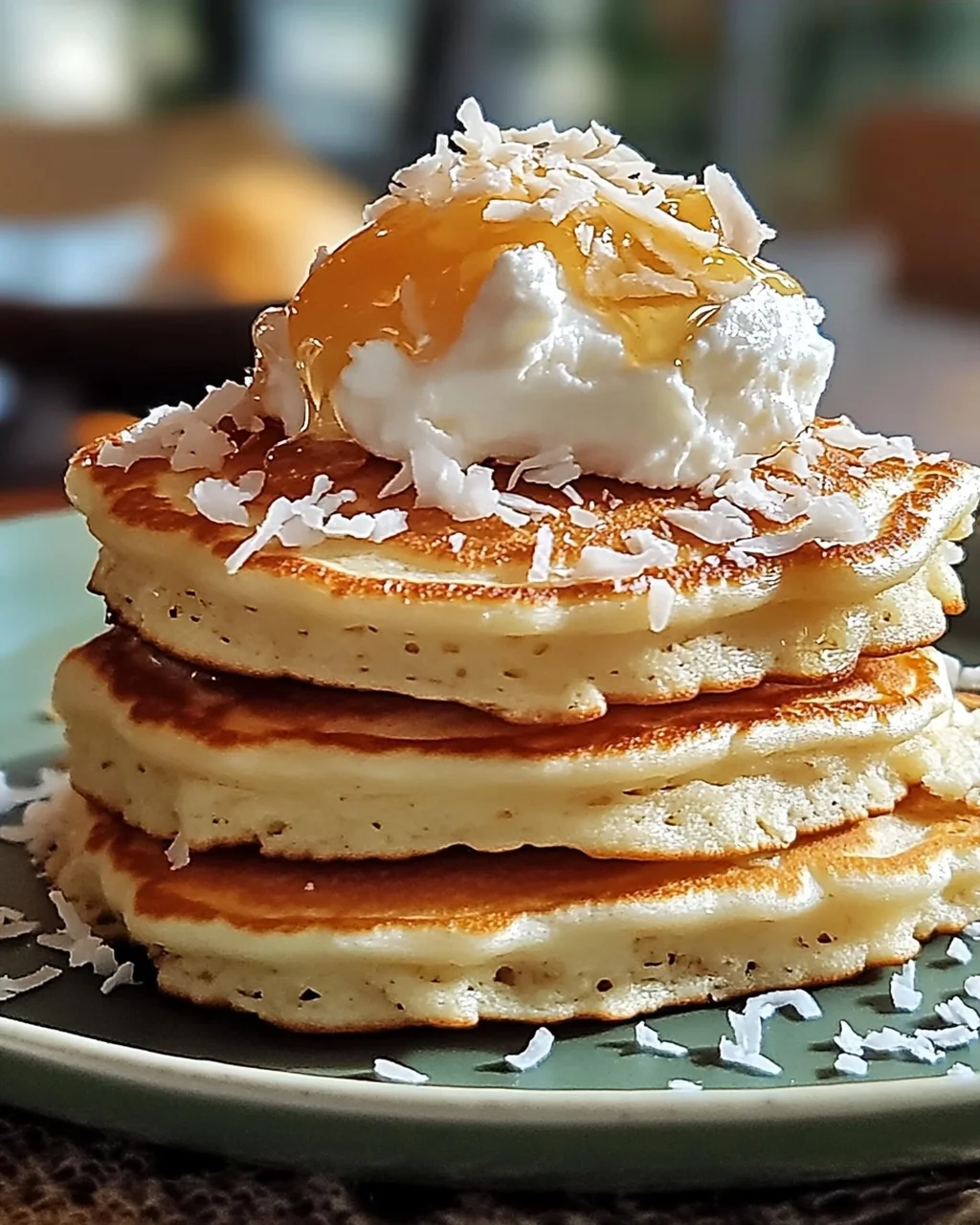 Kokosnusscreme Pfannkuchen für einen tropischen Genuss