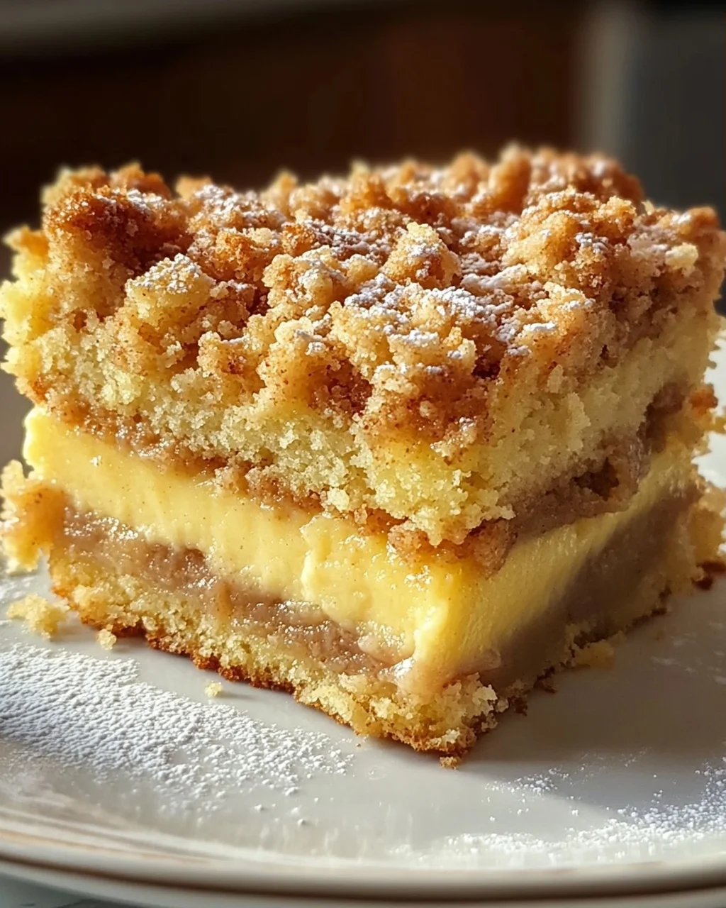 Köstlicher Streuselkuchen mit Pudding vom Blech – einfach & lecker!