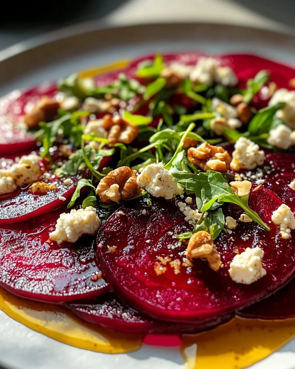 Köstliches Rote Bete Carpaccio