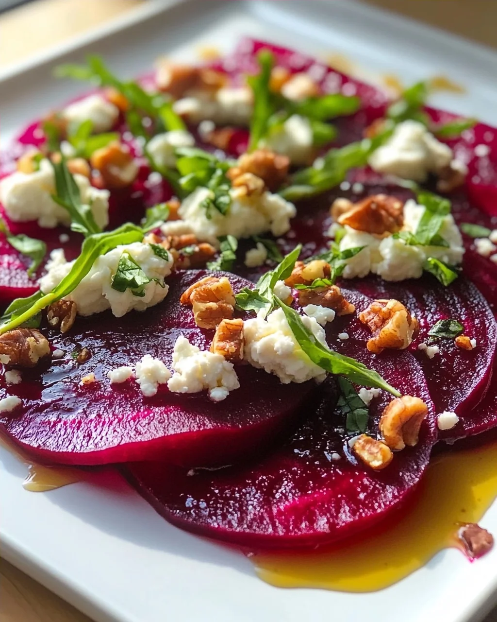 Köstliches Rote Bete Carpaccio
