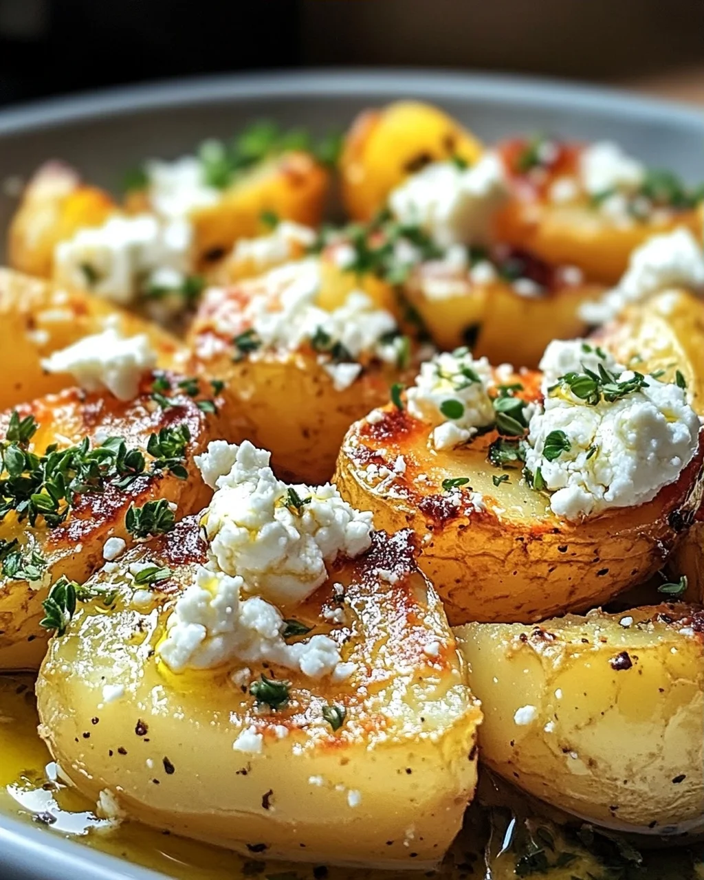 Leckere Kartoffeln mit Feta und Knoblauch – Einfaches Rezept!