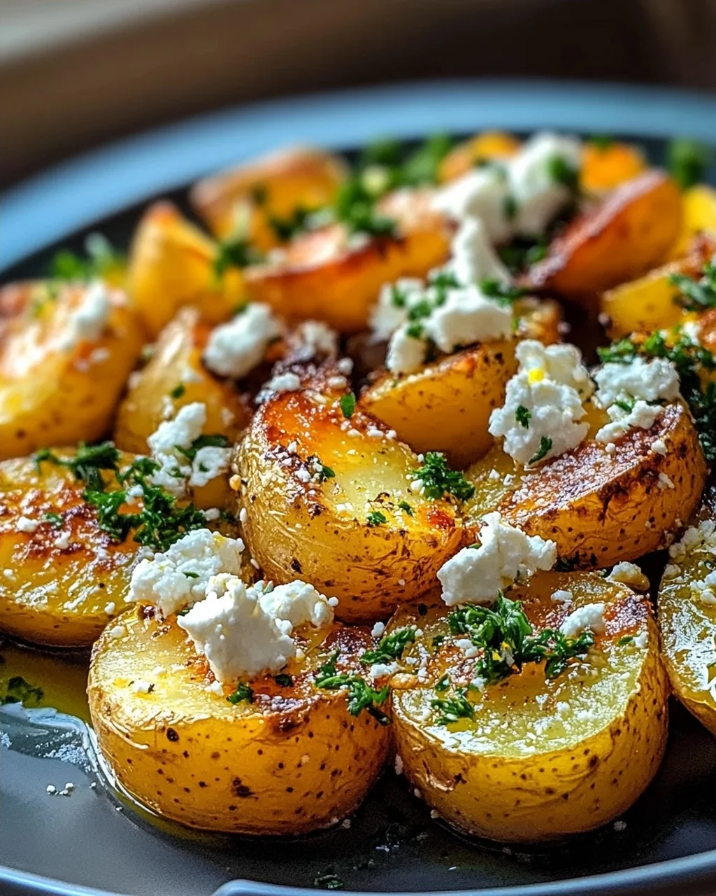 Leckere Kartoffeln mit Feta und Knoblauch – Einfaches Rezept!
