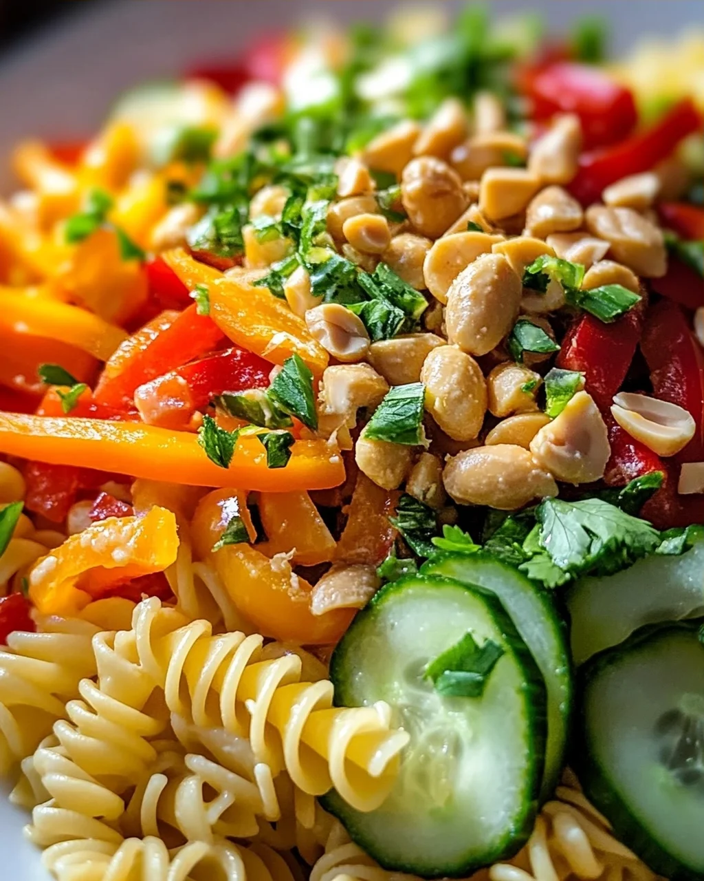 Limetten Crunch Nudelsalat – Frisch, knackig und lecker!