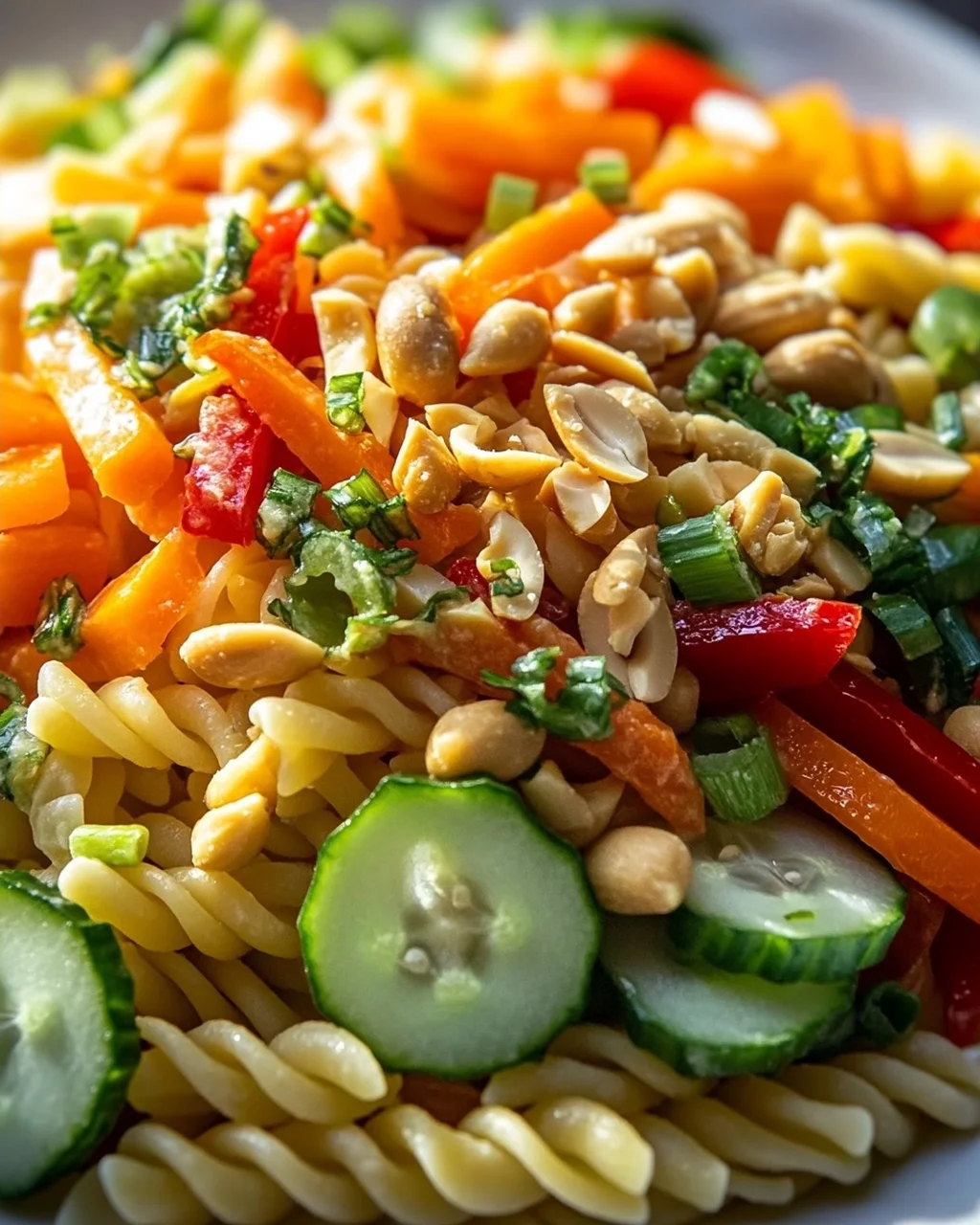 Limetten Crunch Nudelsalat – Frisch, knackig und lecker!