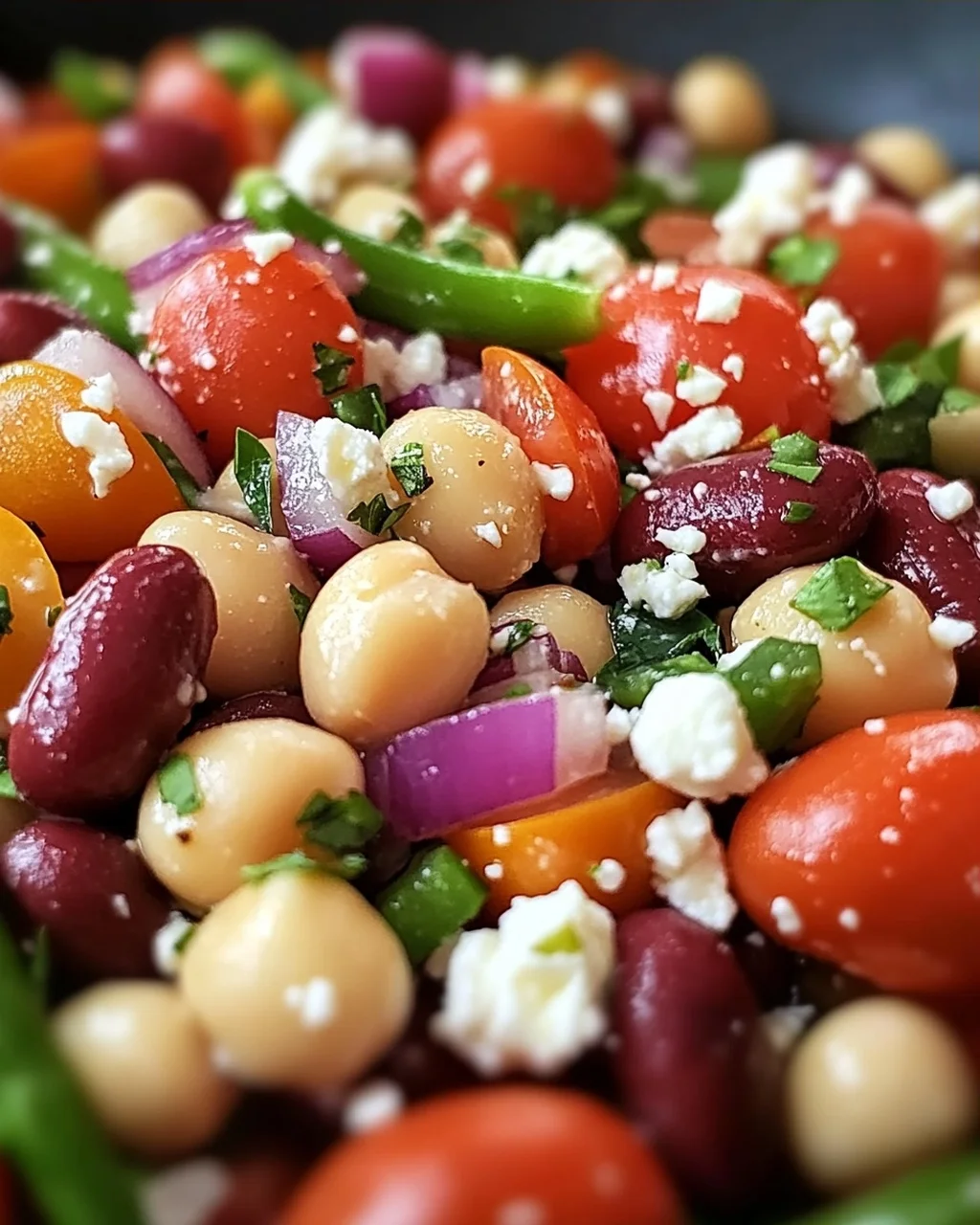 Mediterraner Bohnensalat