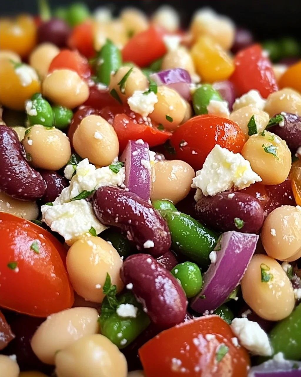 Mediterraner Bohnensalat