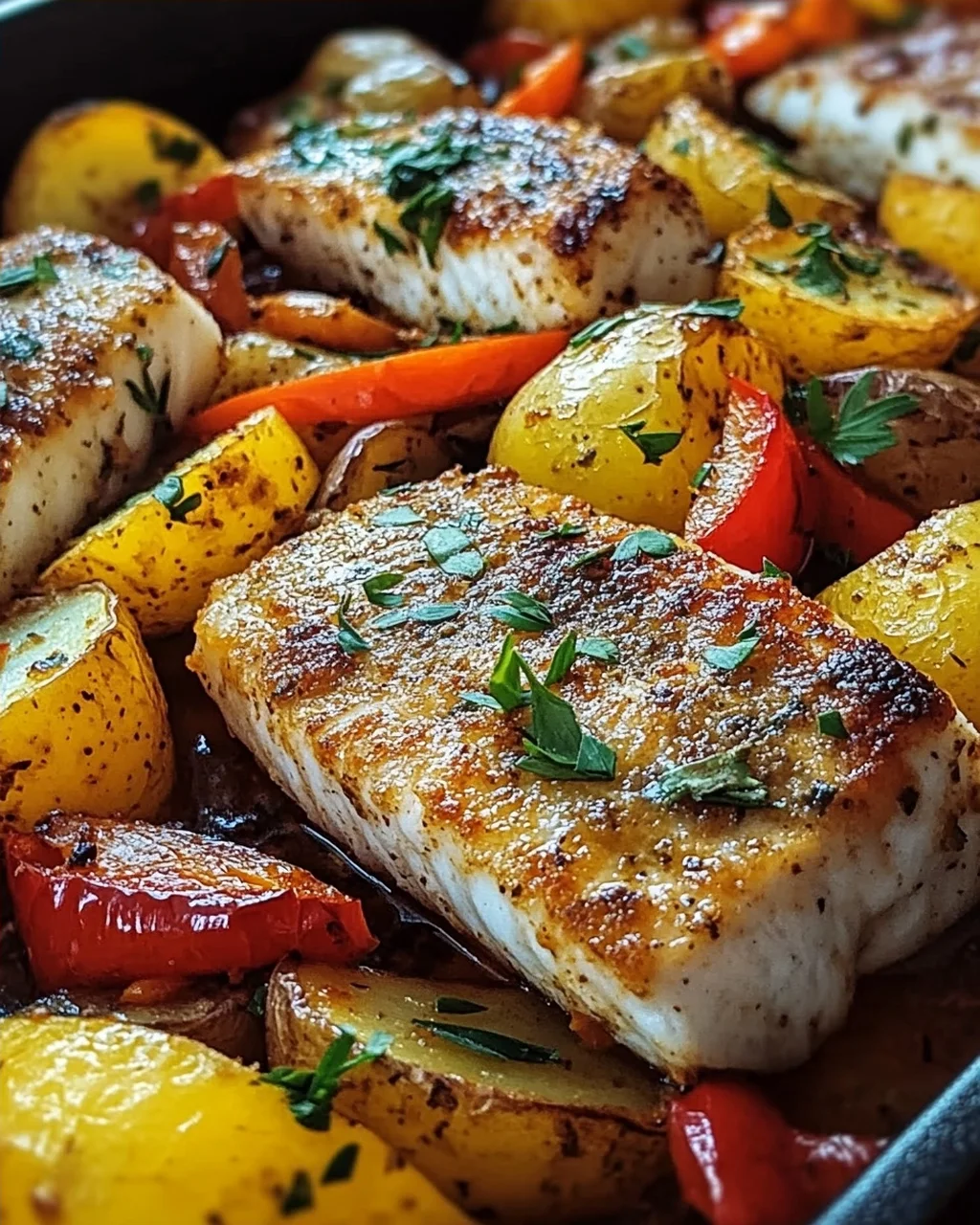 Portugiesischer Ofenfisch mit Kartoffeln