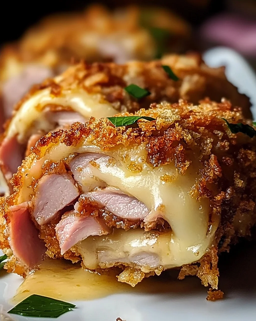 Putenröllchen nach Cordon Bleu Art
