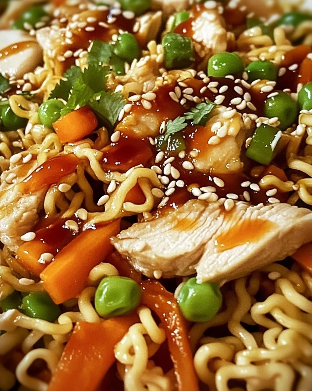 Ramen-Chinesischer Hähnchensalat