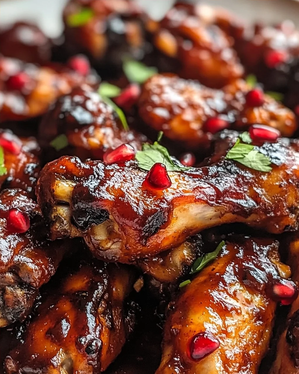 Rauchige Harissa- und Granatapfel-BBQ-Flügel für jeden Anlass