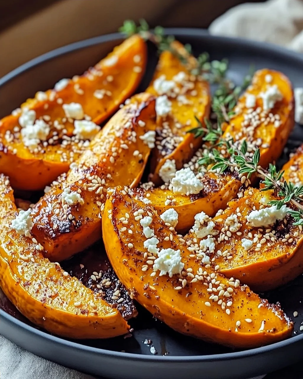 Roasted Pumpkin with Cinnamon, Honey, and Feta – A Fall Delight