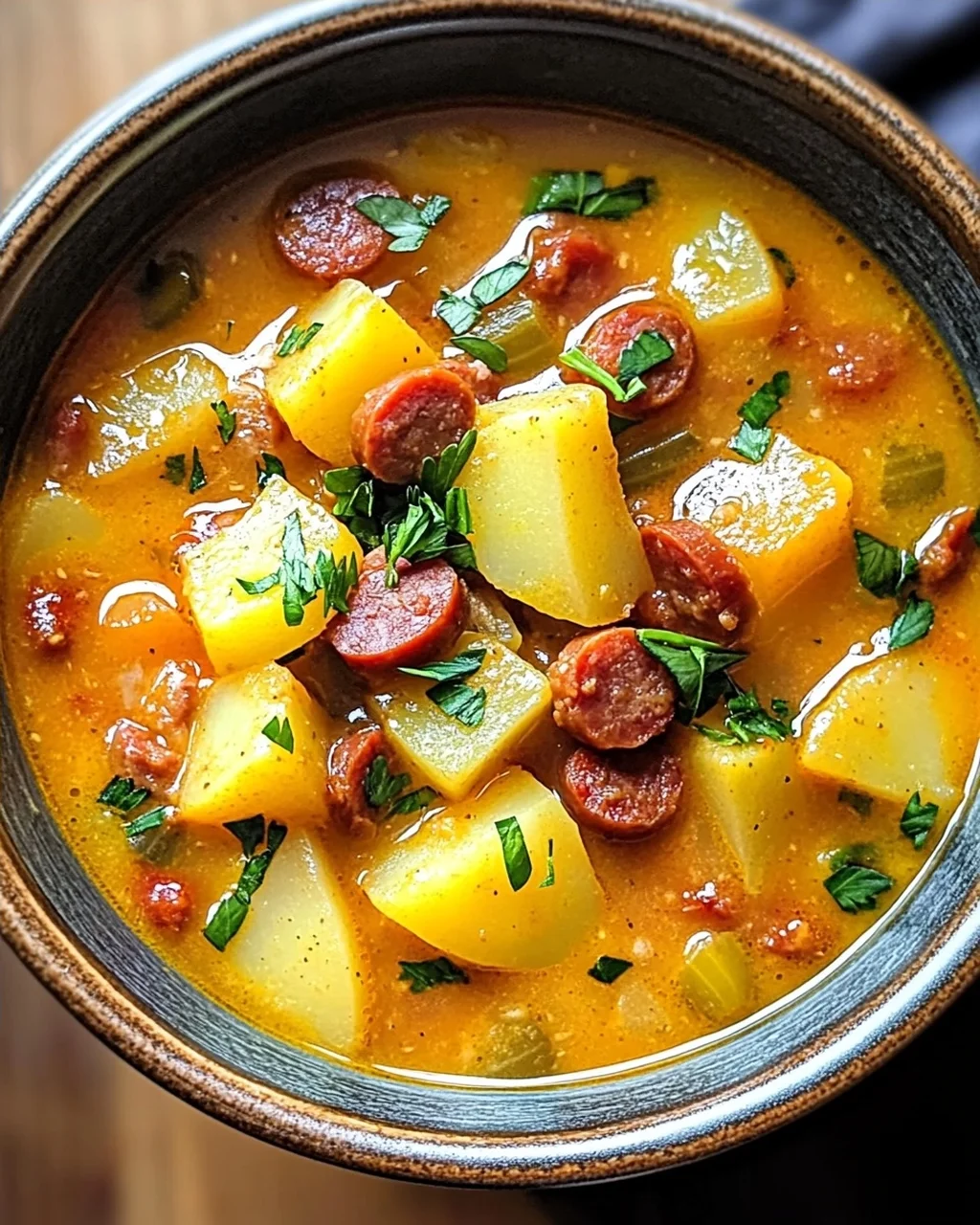 Spanische Kartoffelsuppe mit Chorizo für Wohlfühlmomente