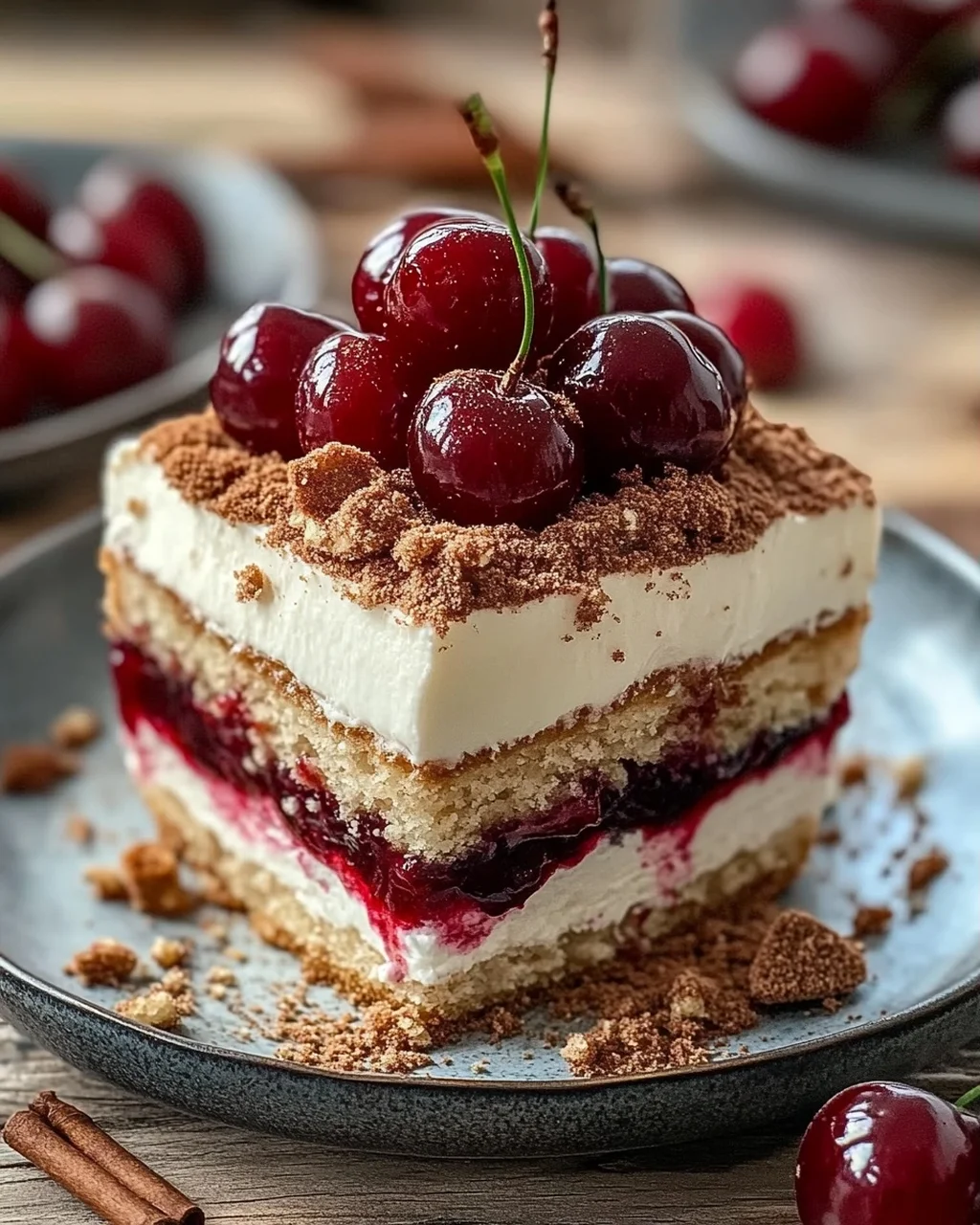 Spekulatius Tiramisu mit Gewürzkirschen