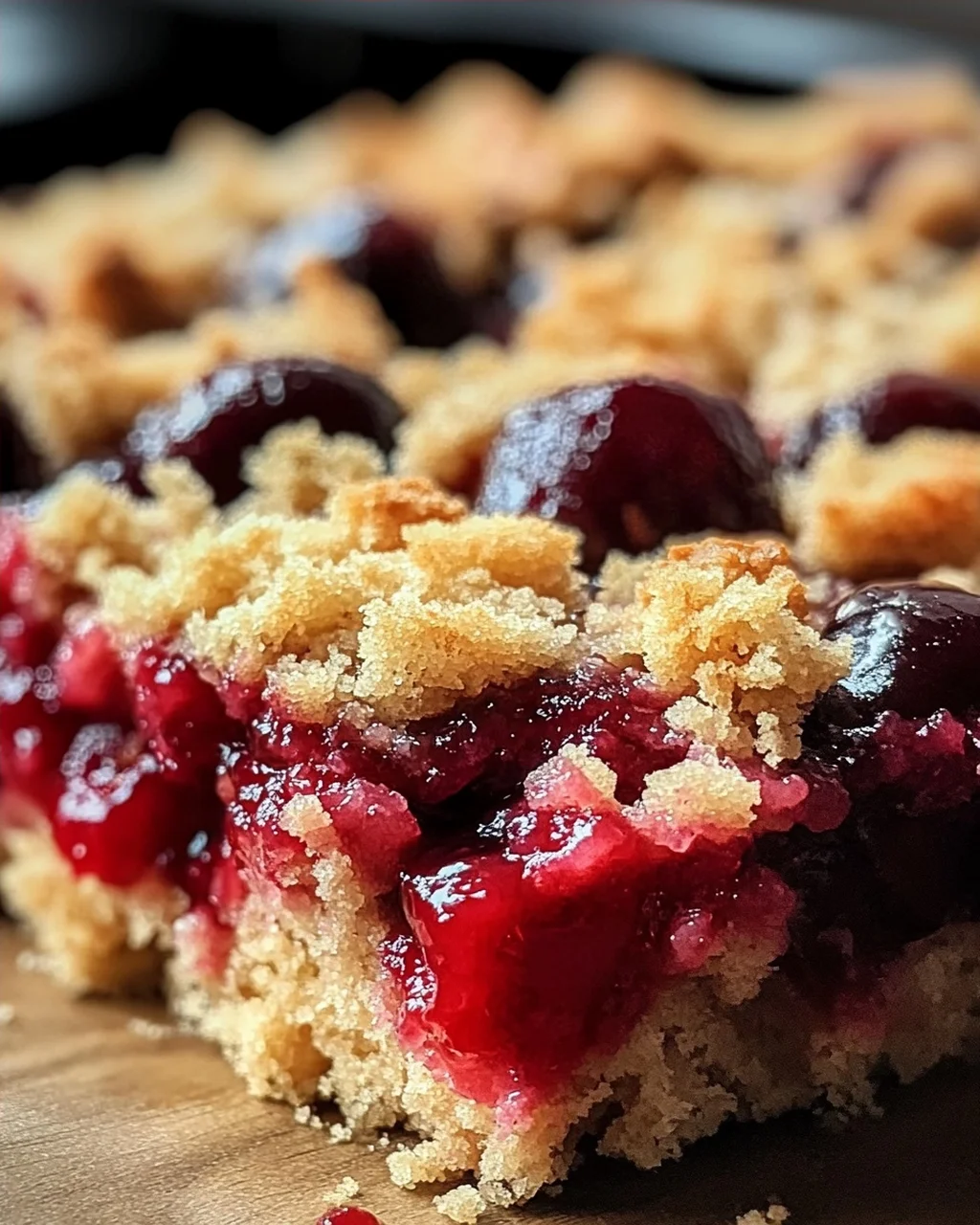 Streuselkuchen mit Kirschen vom Blech