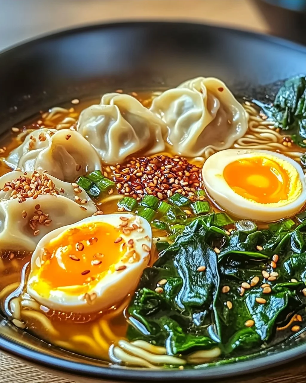 Teigtaschen Ramen Schüssel für perfekten Genuss