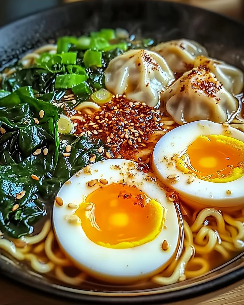 Teigtaschen Ramen Schüssel für perfekten Genuss